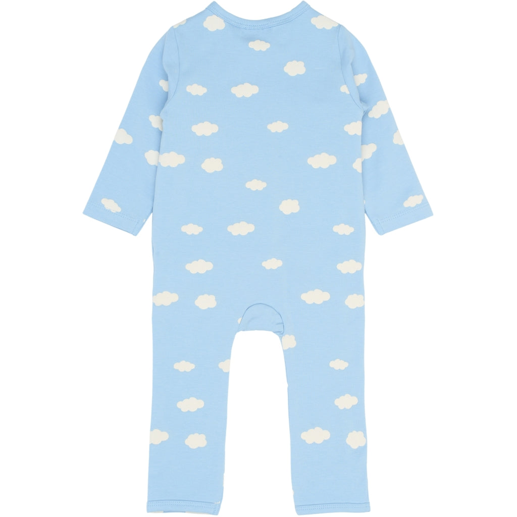 THE NEW SIBLINGS TNSBPaco Langærmet Wrap Heldragt Heldragter Powder Blue AOP