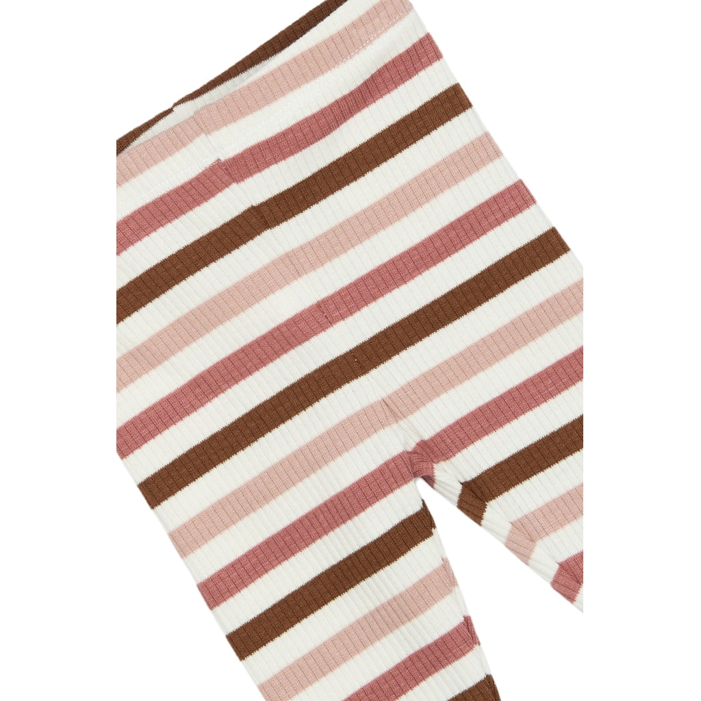 THE NEW SIBLINGS TNSBPama Rib Leggings Leggings Withered Rose Striped