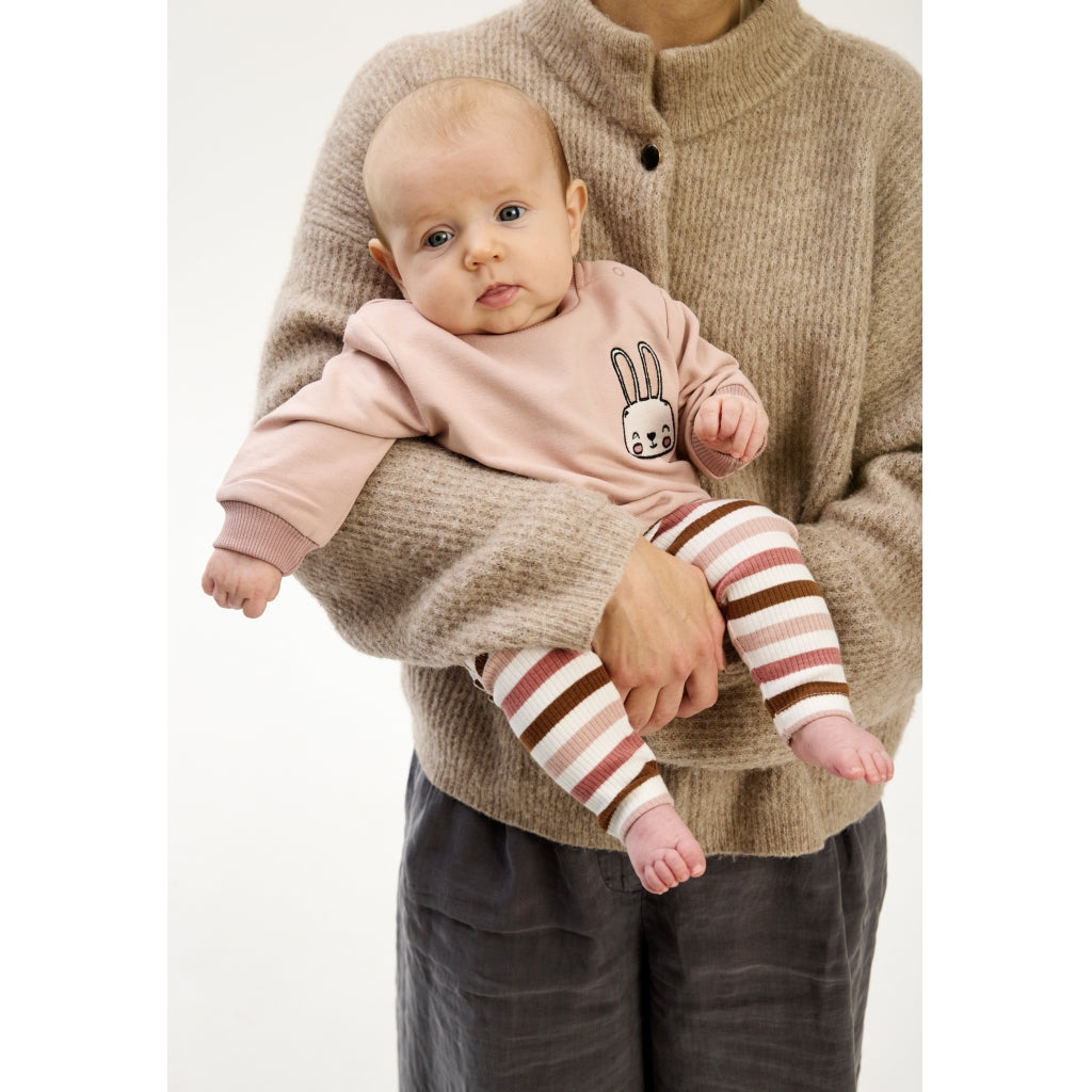 THE NEW SIBLINGS TNSBPama Rib Leggings Leggings Withered Rose Striped