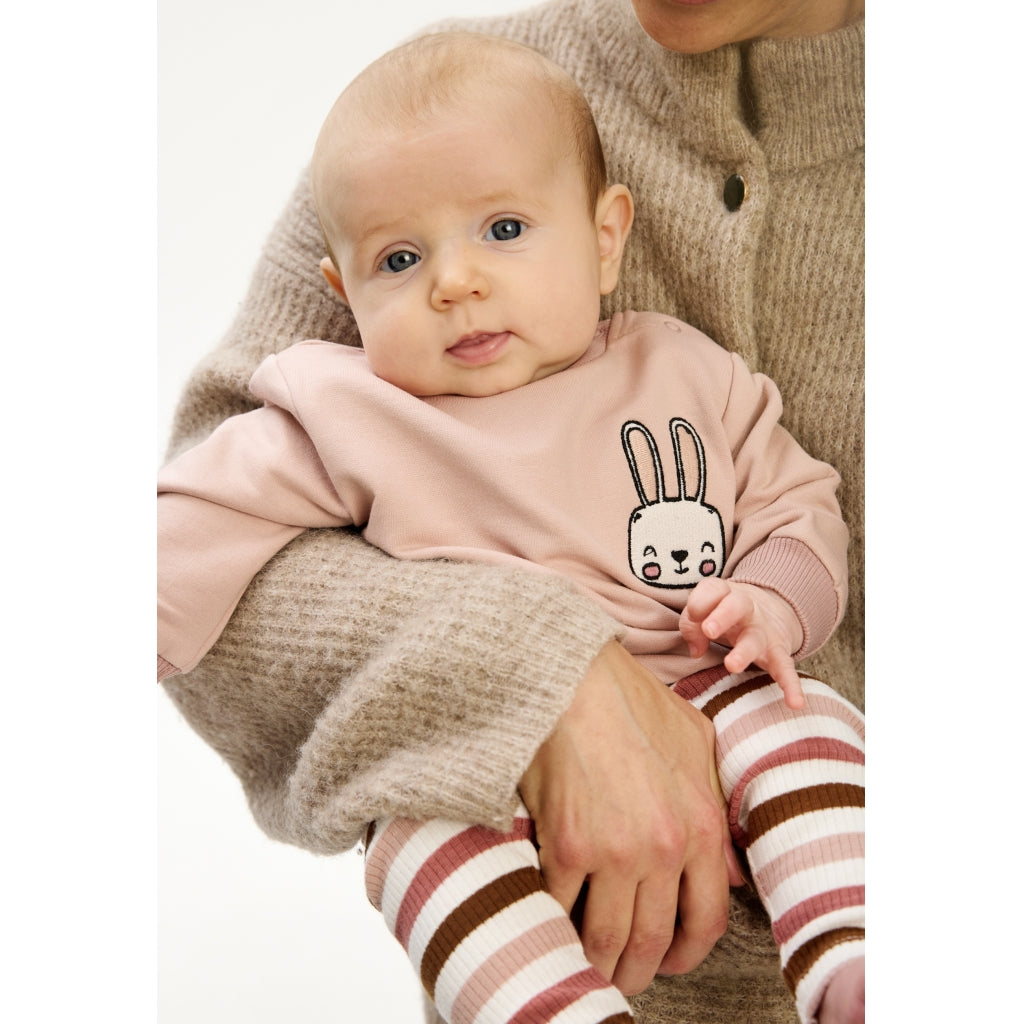 THE NEW SIBLINGS TNSBPama Rib Leggings Leggings Withered Rose Striped