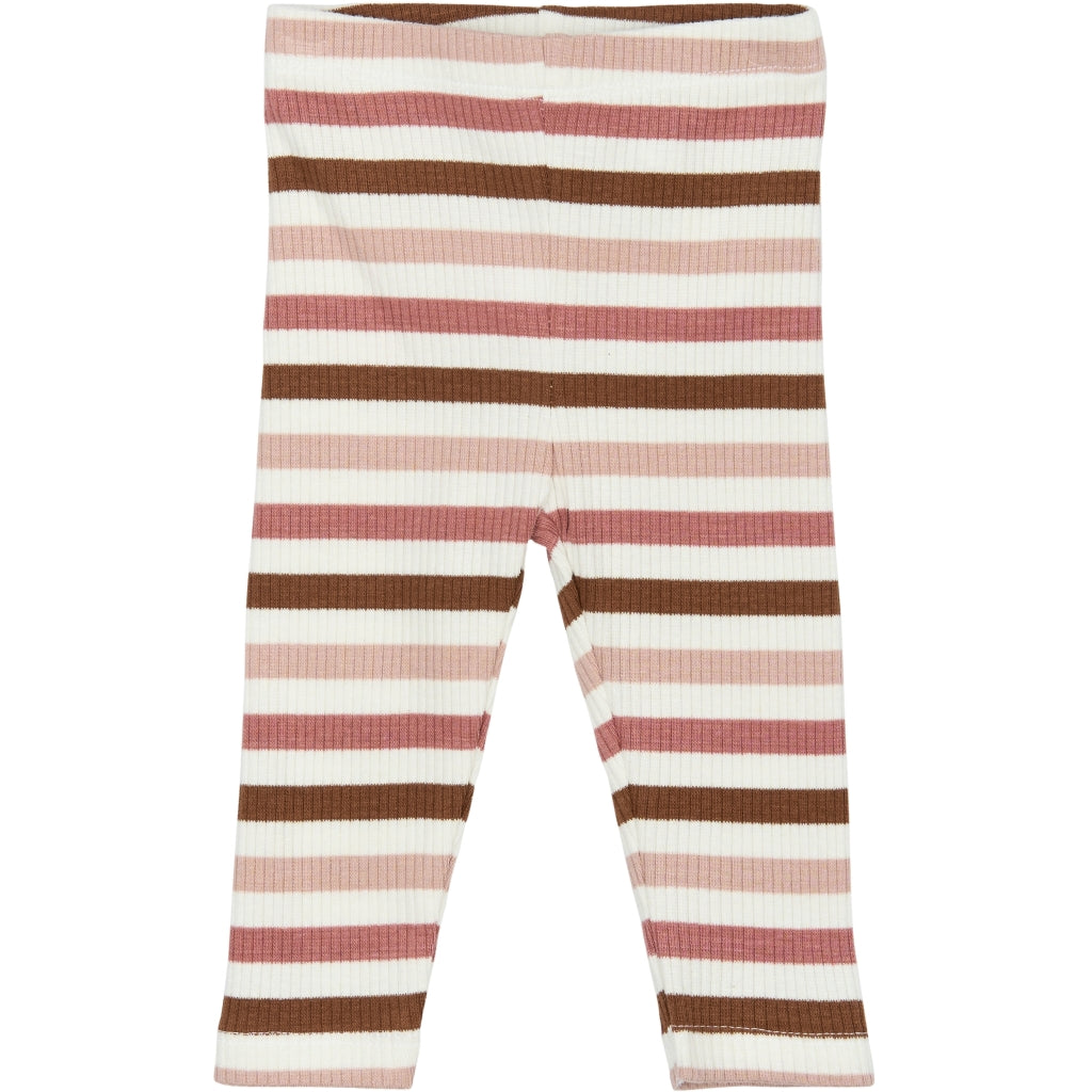 THE NEW SIBLINGS TNSBPama Rib Leggings Leggings Withered Rose Striped