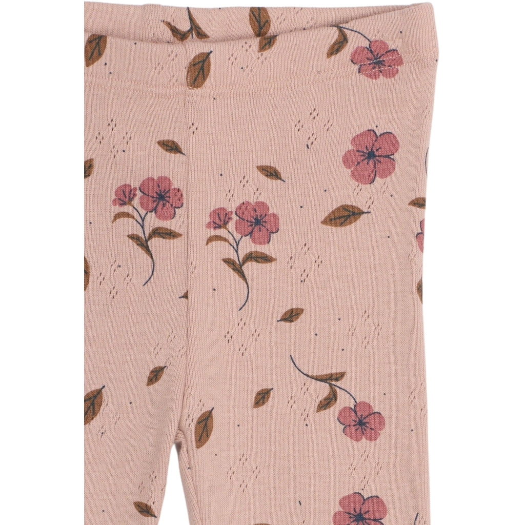 THE NEW SIBLINGS TNSBPicole Pointelle Leggings Leggings Adobe Rose AOP