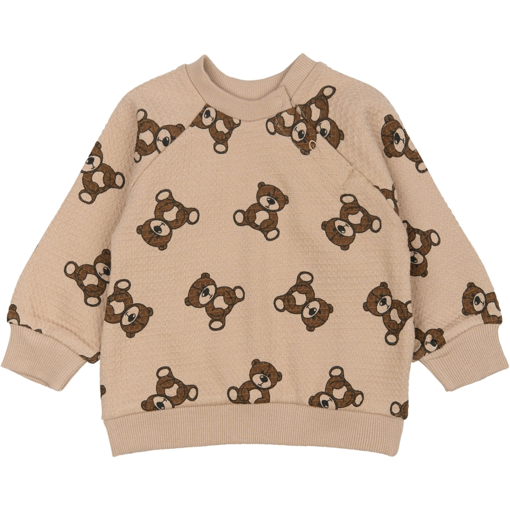 THE NEW SIBLINGS TNSBPrimo Waffle Sweatshirt Sweatshirt Humus AOP