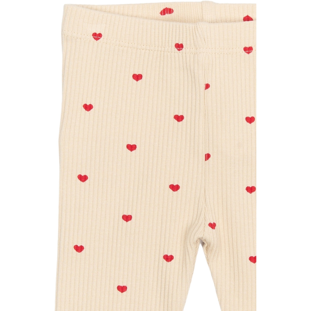THE NEW SIBLINGS TNSBRhea Rib Leggings Leggings Gardenia AOP