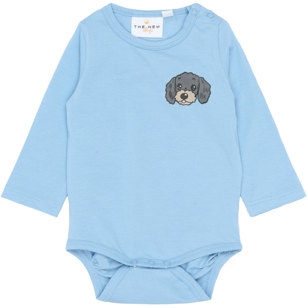 THE NEW SIBLINGS TNSBScottie Langærmet Bodystocking Bodystockings Forever Blue