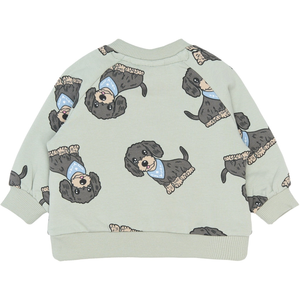 THE NEW SIBLINGS TNSBSofus Sweatshirt Sweatshirt Aqua Gray AOP