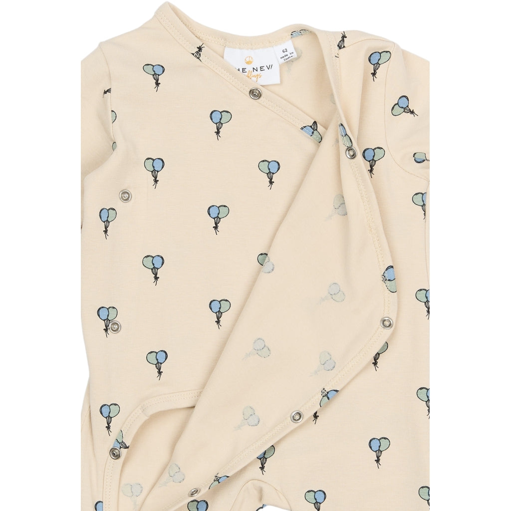 THE NEW SIBLINGS TNSBSoon Langærmet Wrap Heldragt Heldragter Gardenia AOP