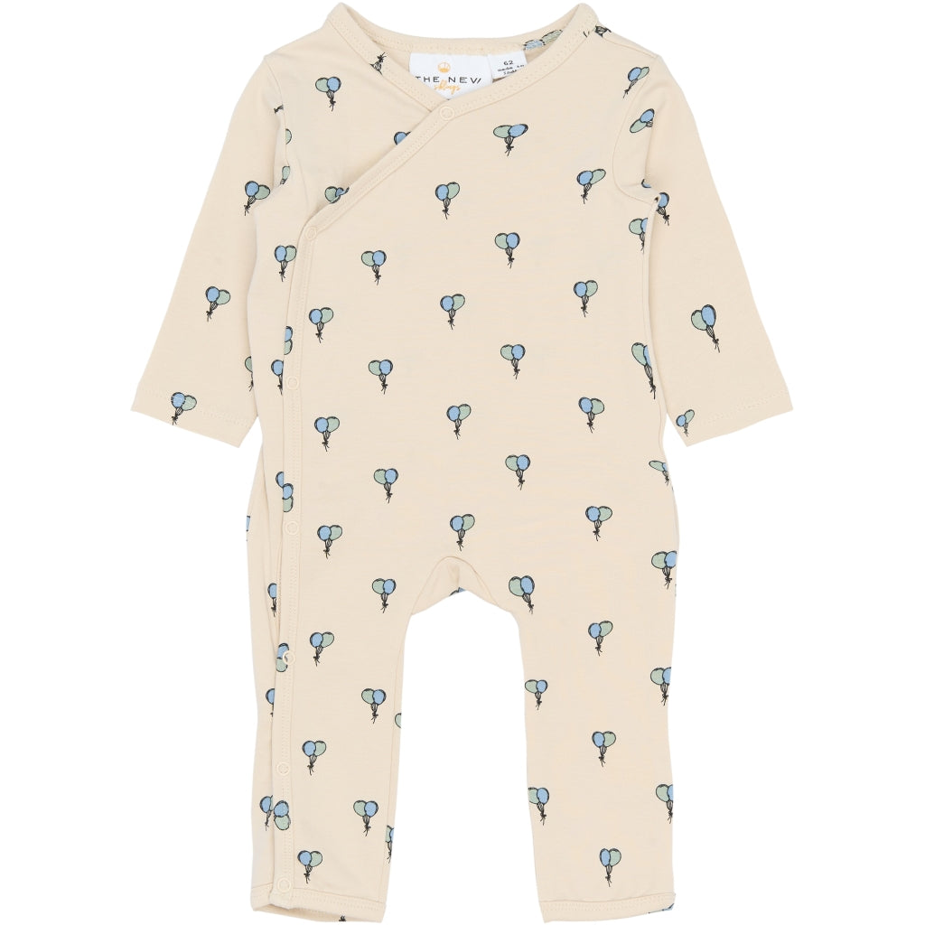 THE NEW SIBLINGS TNSBSoon Langærmet Wrap Heldragt Heldragter Gardenia AOP