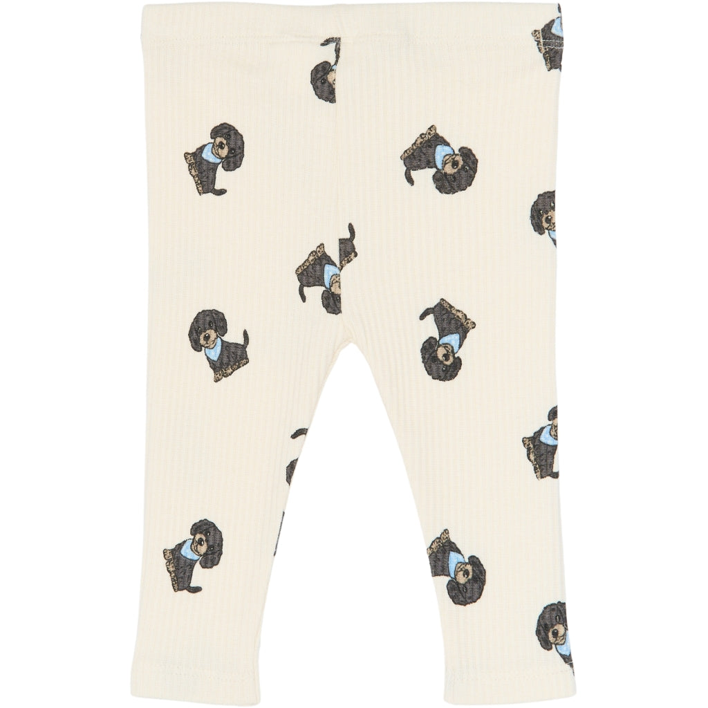 THE NEW SIBLINGS TNSBSylvan Rib Leggings Leggings Gardenia AOP