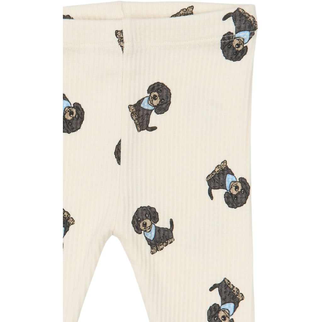 THE NEW SIBLINGS TNSBSylvan Rib Leggings Leggings Gardenia AOP