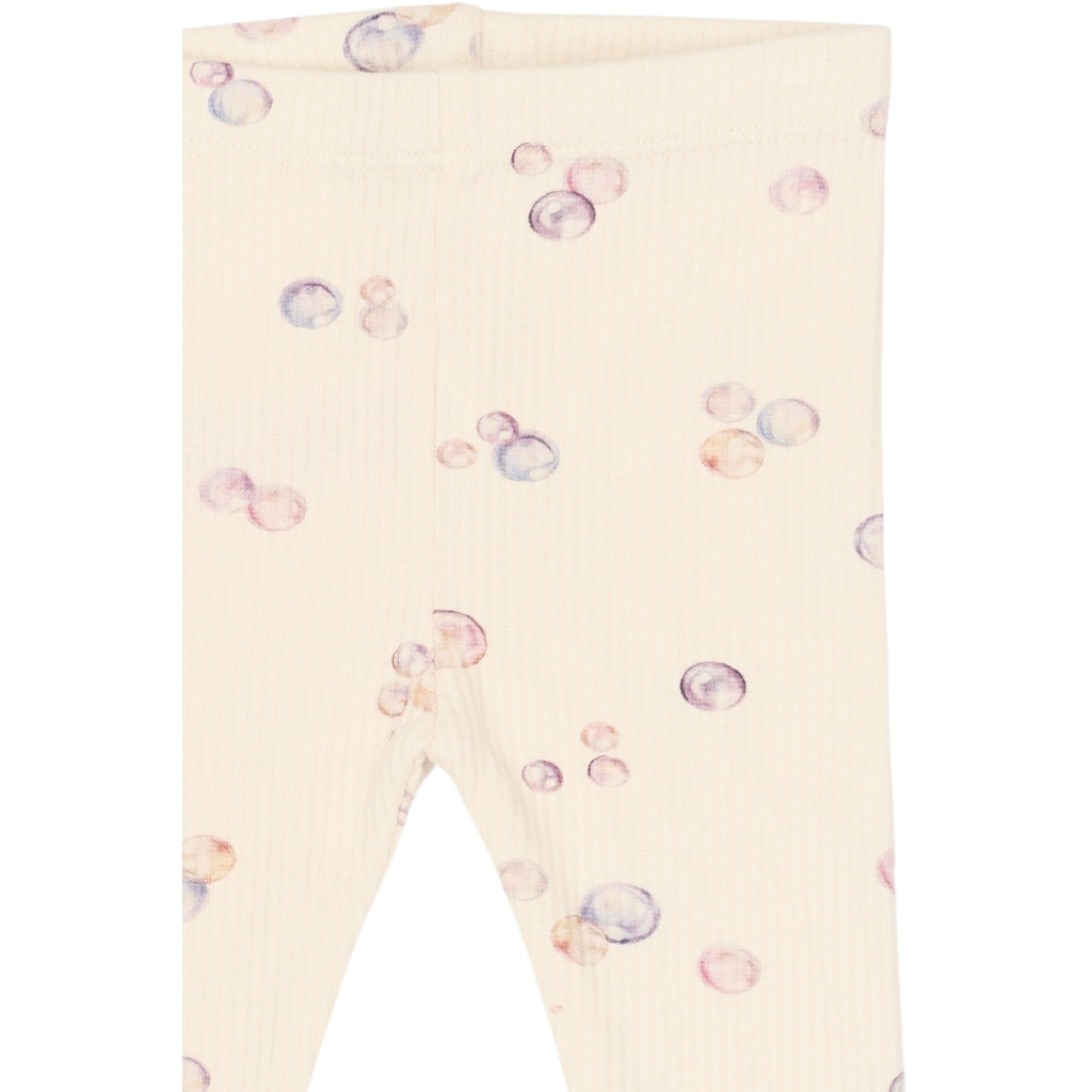 THE NEW SIBLINGS TNSBTamma Rib Leggings Leggings Gardenia AOP