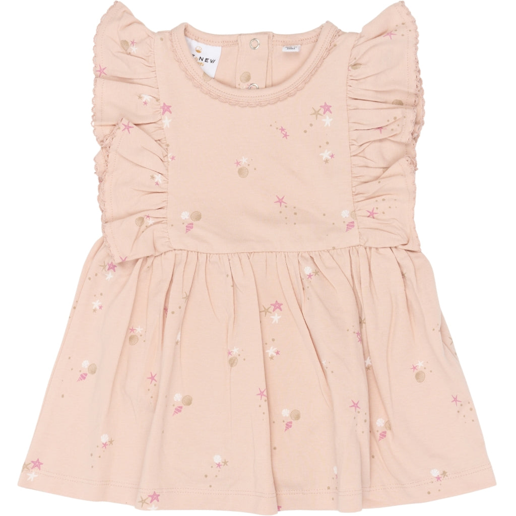 THE NEW SIBLINGS TNSBTova Ærmeløs Bodydress Kjoler Peach Whip AOP