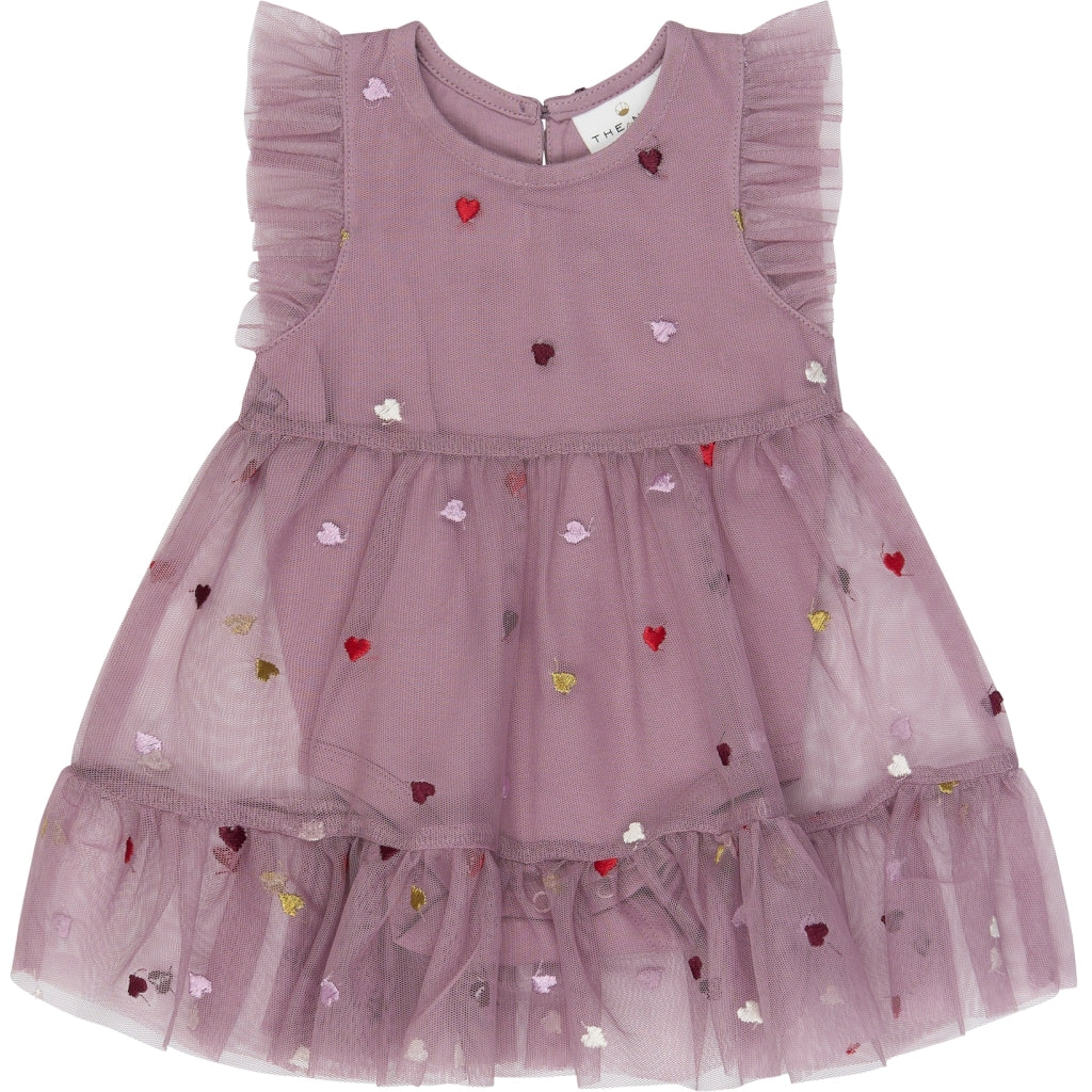 THE NEW SIBLINGS TNSBVadia Sleeveless Mesh bodykjole Kjoler Elderberry EMB TN