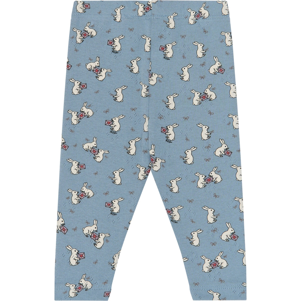 THE NEW SIBLINGS TNSBVita Pointelle leggings Leggings Ashley Blue AOP