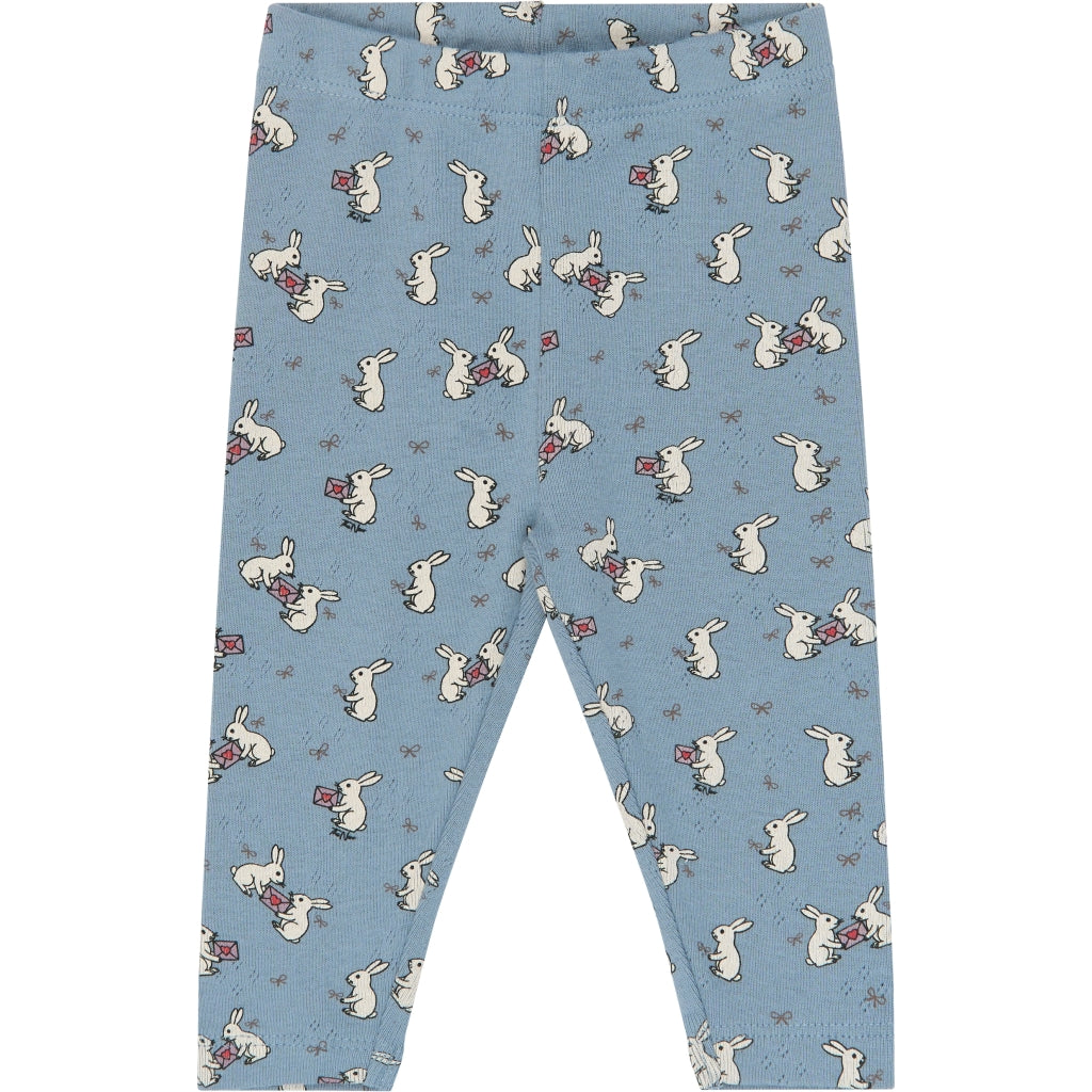 THE NEW SIBLINGS TNSBVita Pointelle leggings Leggings Ashley Blue AOP