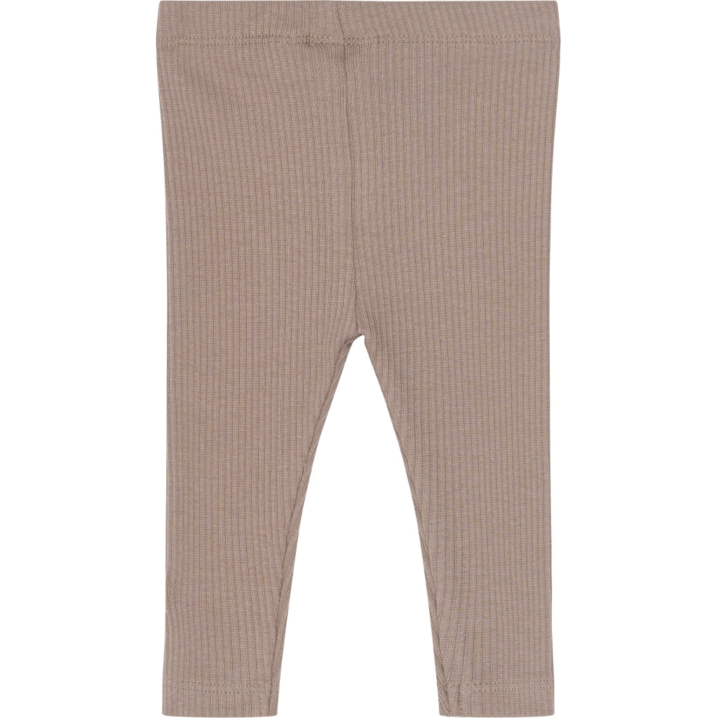 THE NEW SIBLINGS TNSBYanni Rib Leggings Leggings Taupe Gray TN