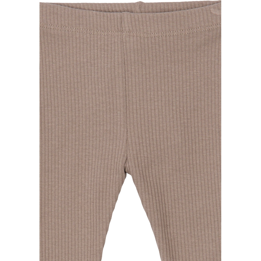 THE NEW SIBLINGS TNSBYanni Rib Leggings Leggings Taupe Gray TN