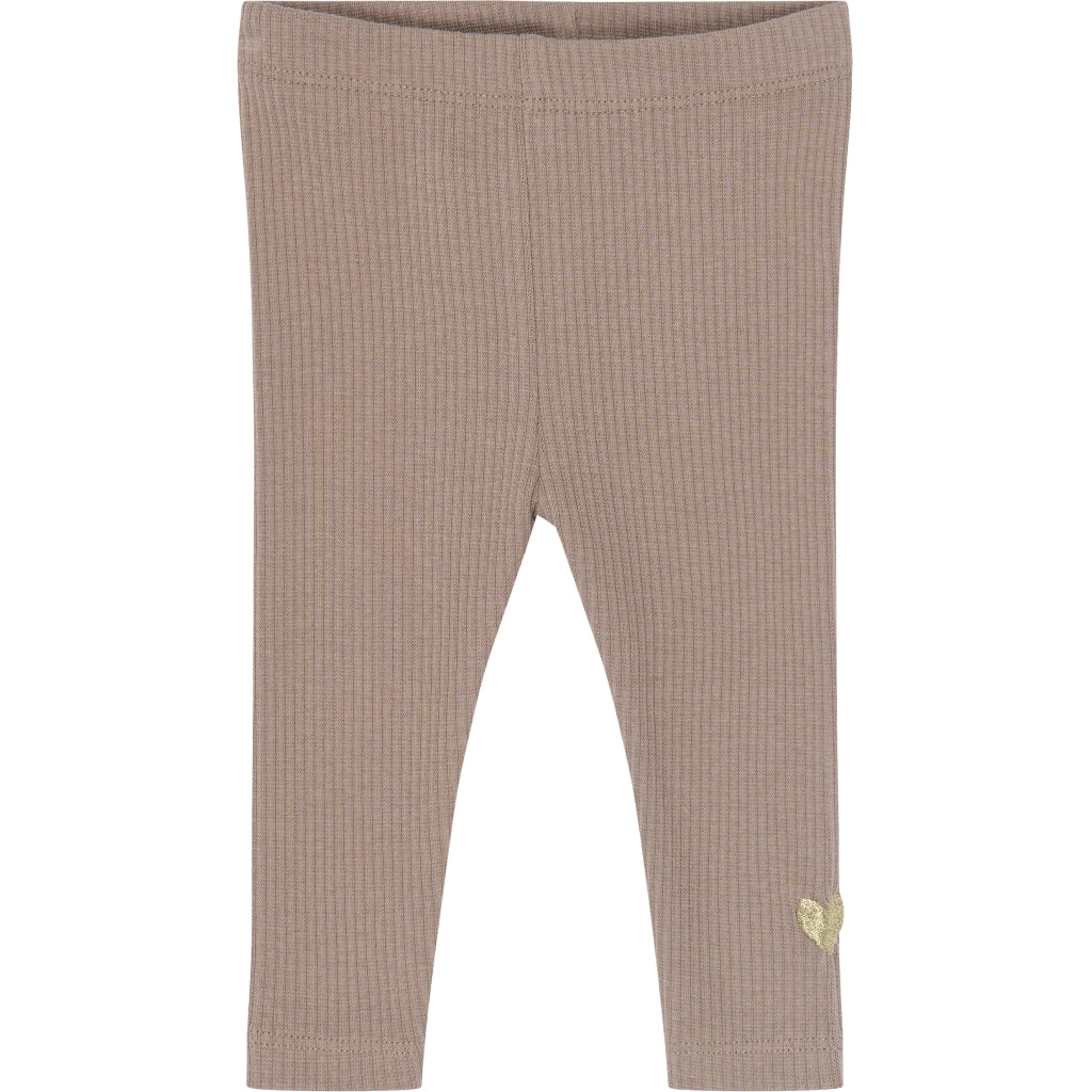 THE NEW SIBLINGS TNSBYanni Rib Leggings Leggings Taupe Gray TN