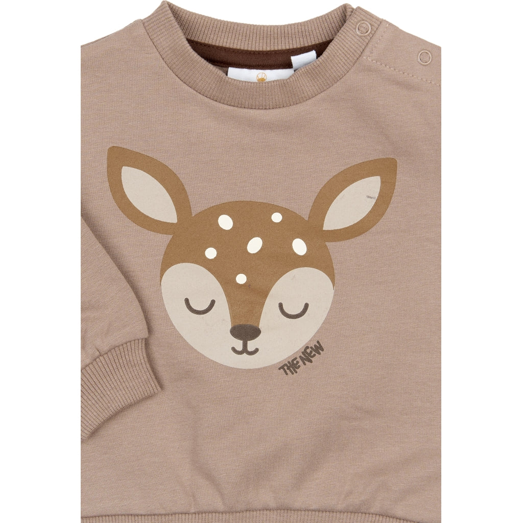 THE NEW SIBLINGS TNSBYlk Sweatshirt Sweatshirt Taupe Gray TN