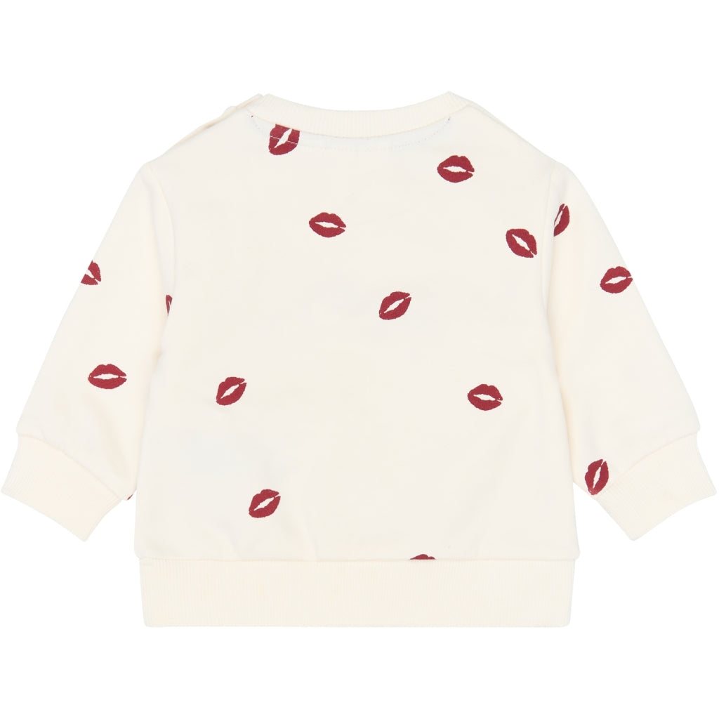 THE NEW SIBLINGS TNSBYsol Sweatshirt Sweatshirt Gardenia AOP