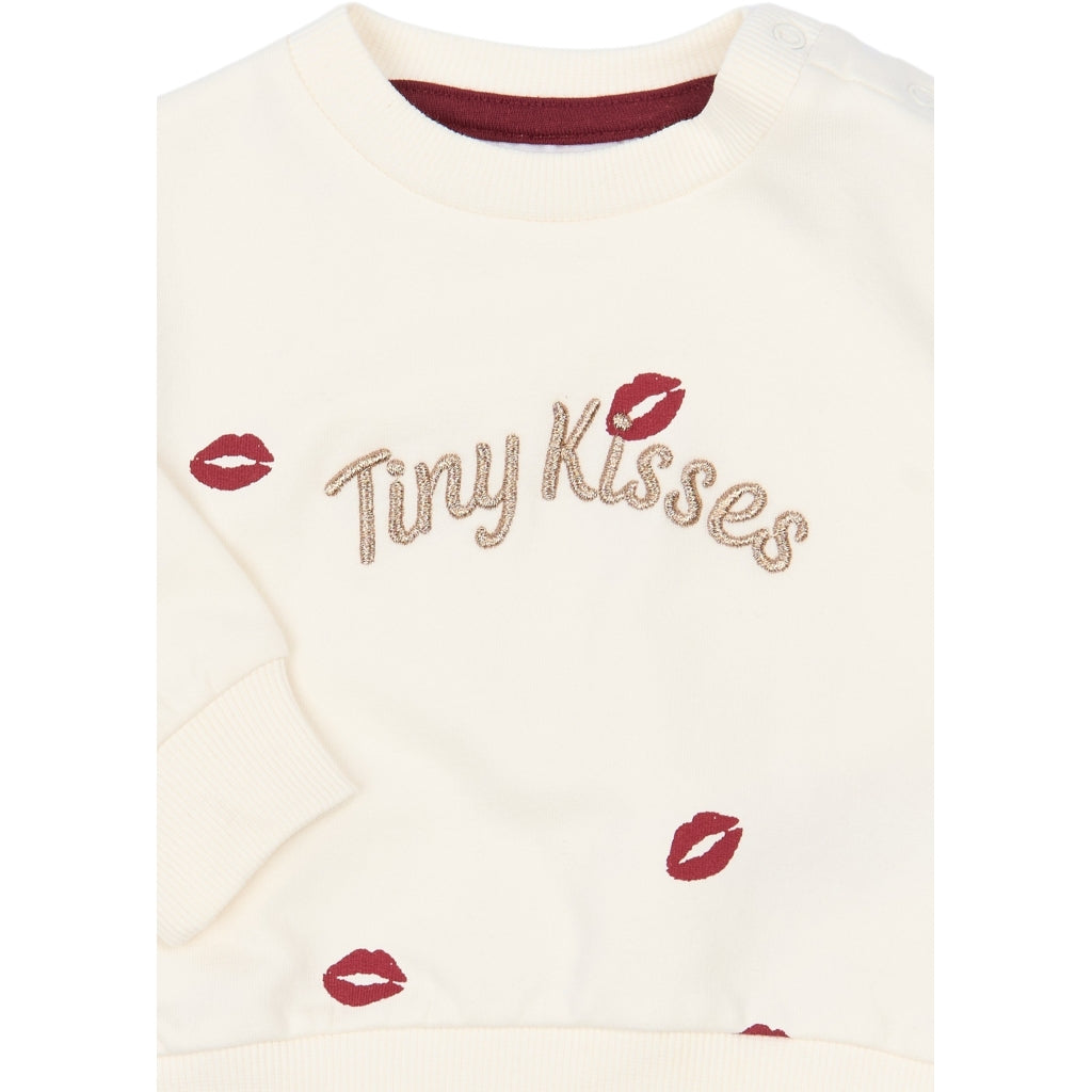 THE NEW SIBLINGS TNSBYsol Sweatshirt Sweatshirt Gardenia AOP