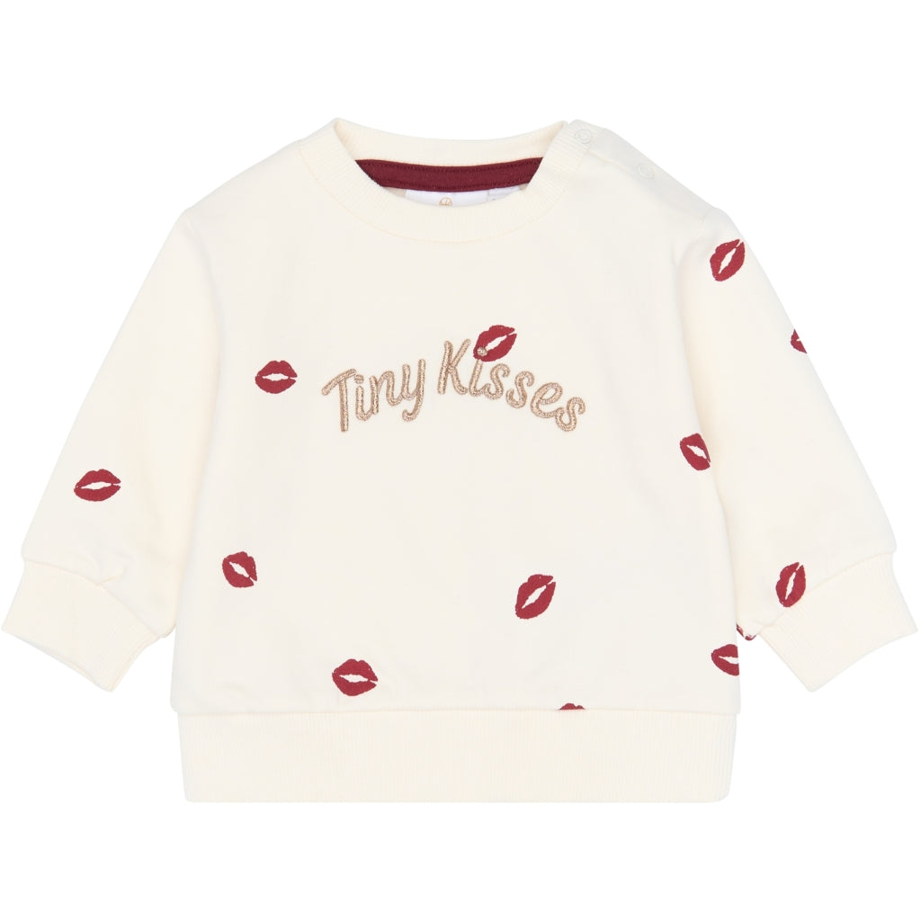 THE NEW SIBLINGS TNSBYsol Sweatshirt Sweatshirt Gardenia AOP