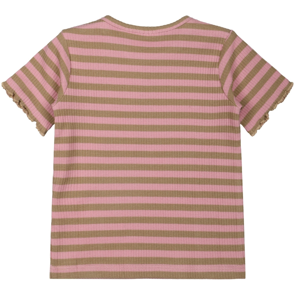 THE NEW SIBLINGS TNSFro Rib Baby Lock T-shirt T-shirt Pink Nectar