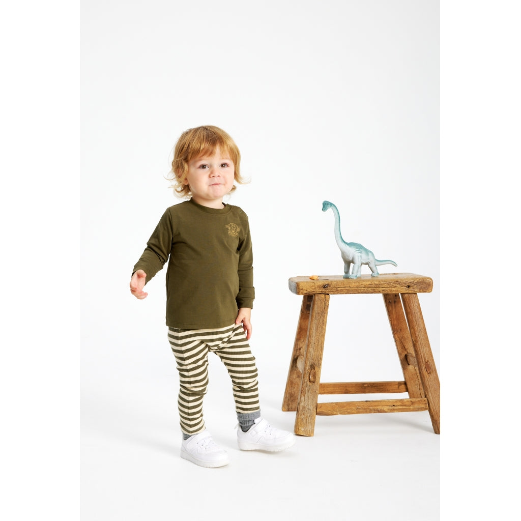 THE NEW SIBLINGS TNSFro Unisex Rib Bukser Bukser Ivy Green