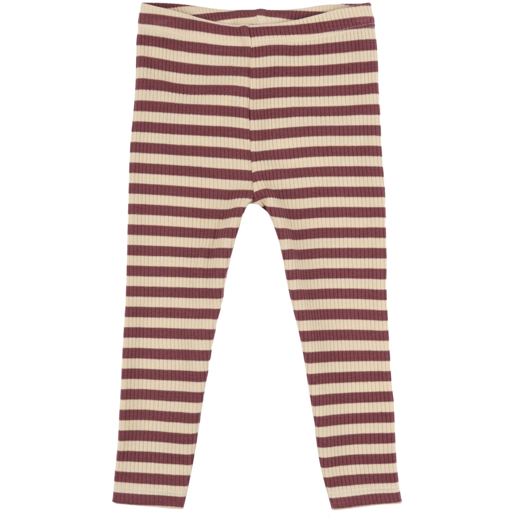 THE NEW SIBLINGS TNSFro Unisex Rib Leggings Leggings Crushed Berry