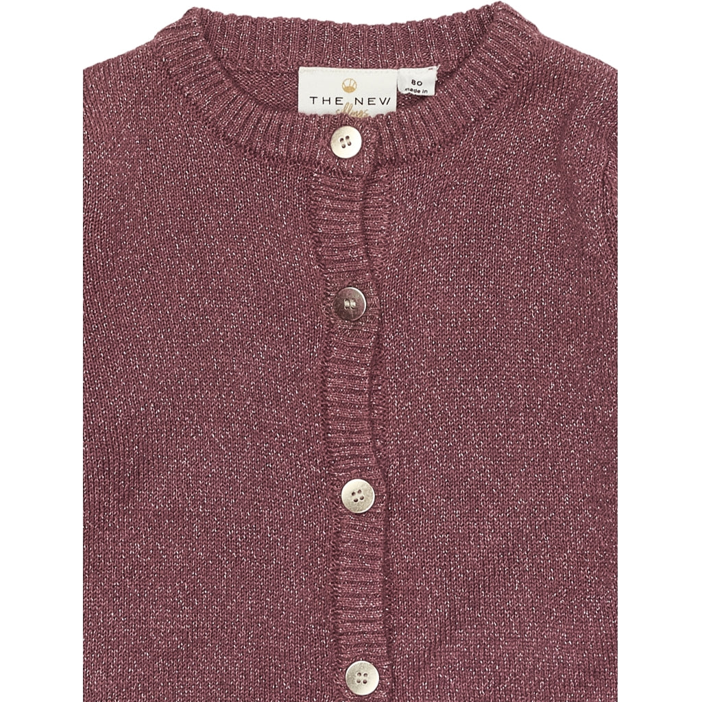 THE NEW SIBLINGS TNSKeve Glitter Cardigan Cardigan Crushed Berry