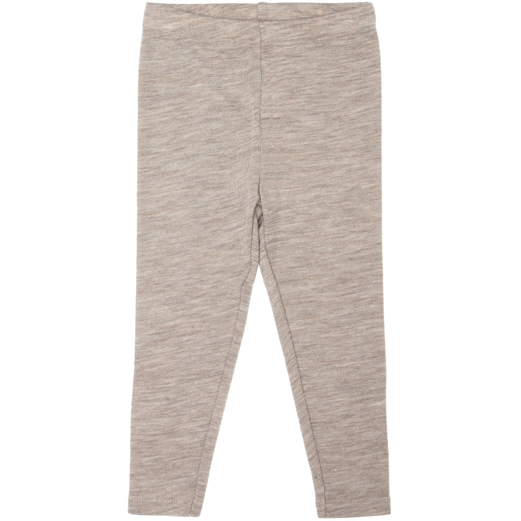 THE NEW SIBLINGS TNSLennox Unisex uld Leggings Leggings Light Brown Melange