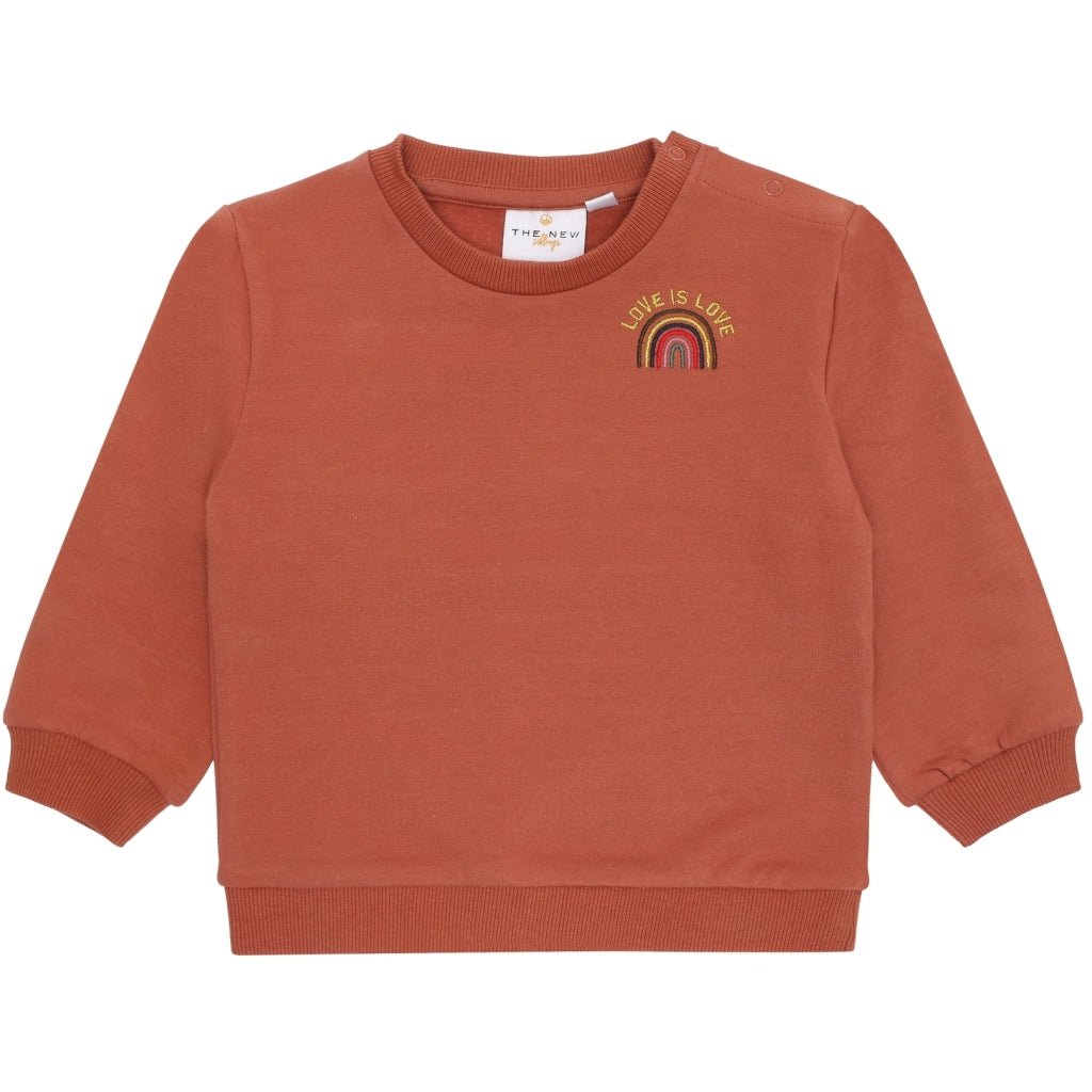 THE NEW SIBLINGS TNSLettie Sweatshirt Sweatshirt Cedar Wood