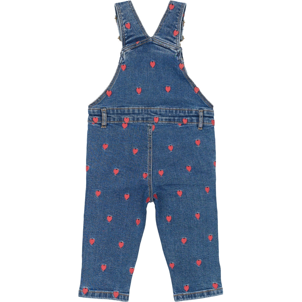 THE NEW SIBLINGS TNSLovia Denim Dungarees Overalls MEDIUM BLUE DENIM WASH