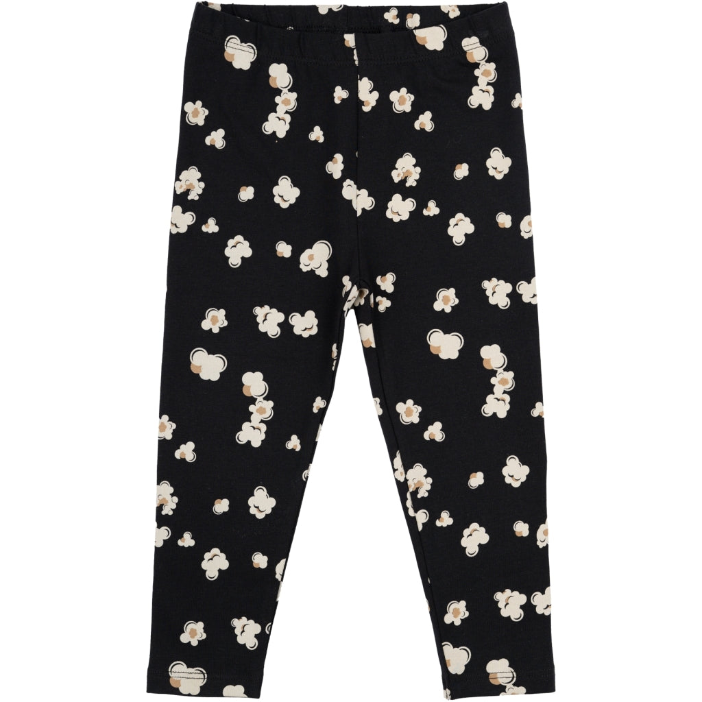 THE NEW SIBLINGS TNSMateo Leggings Leggings Black Beauty Popcorn AOP