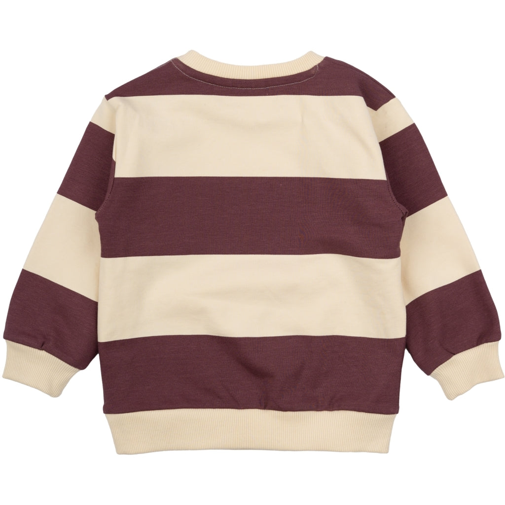 THE NEW SIBLINGS TNSMiran Unisex Sweatshirt Sweatshirt Crushed Berry Striped