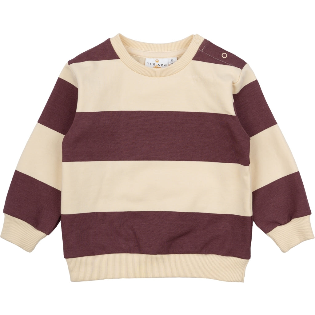 THE NEW SIBLINGS TNSMiran Unisex Sweatshirt Sweatshirt Crushed Berry Striped