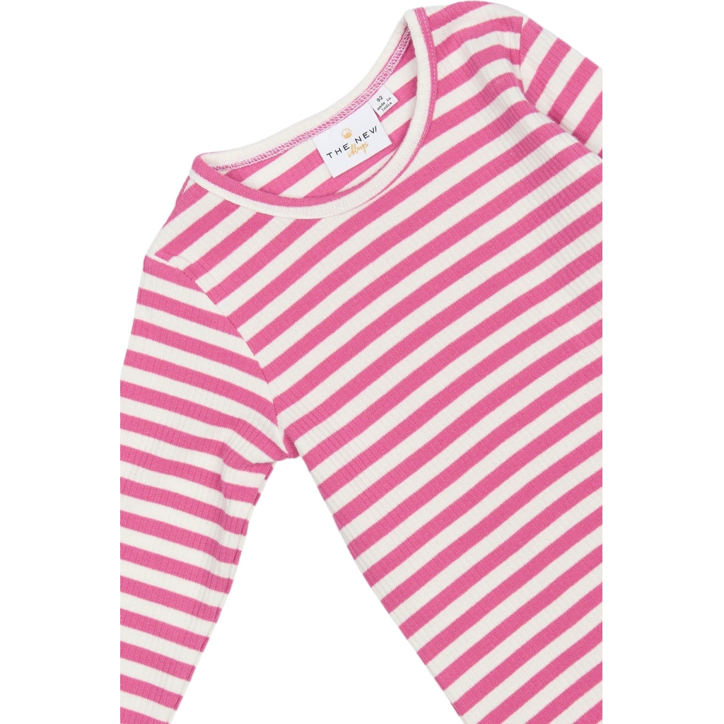 THE NEW SIBLINGS TNSTFro Langærmet Rib Bluse Langærmet bluse Ibis Rose Striped