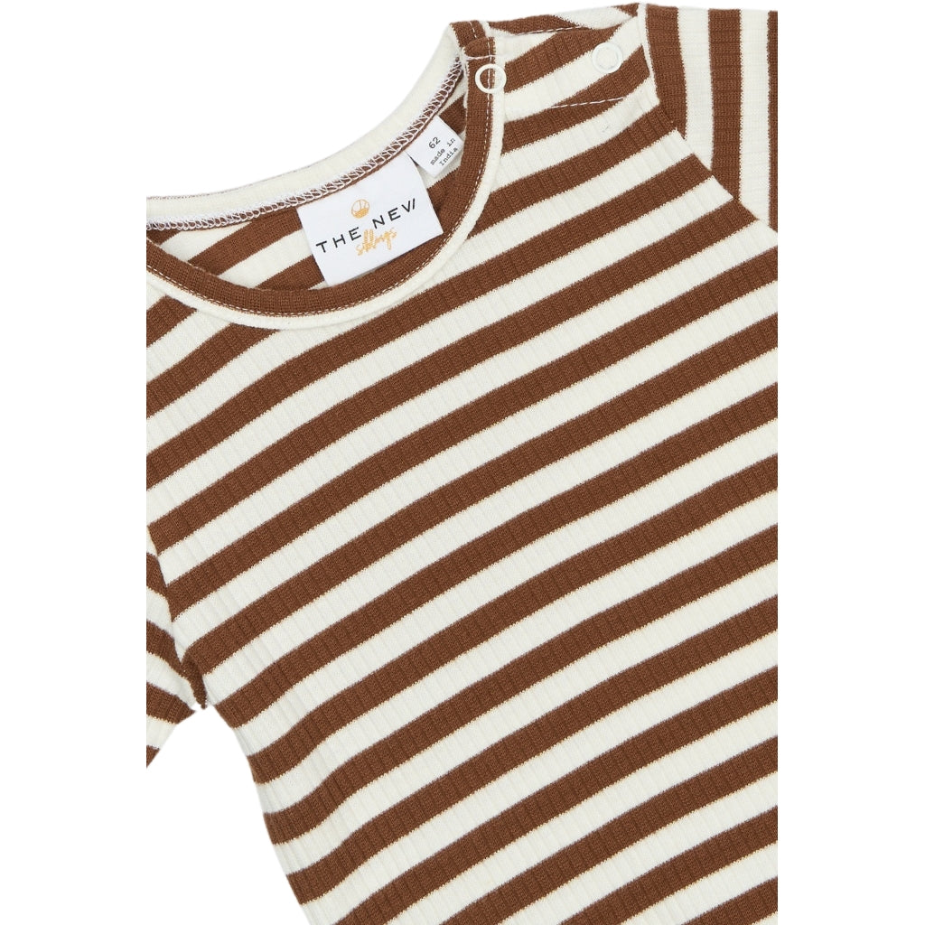THE NEW SIBLINGS TNSTFro Langærmet Rib Bluse Langærmet bluse Toffee Striped