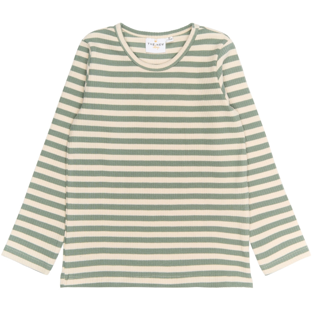 THE NEW SIBLINGS TNSTFro Langærmet Rib Bluse Langærmet bluse Lily Pad Striped