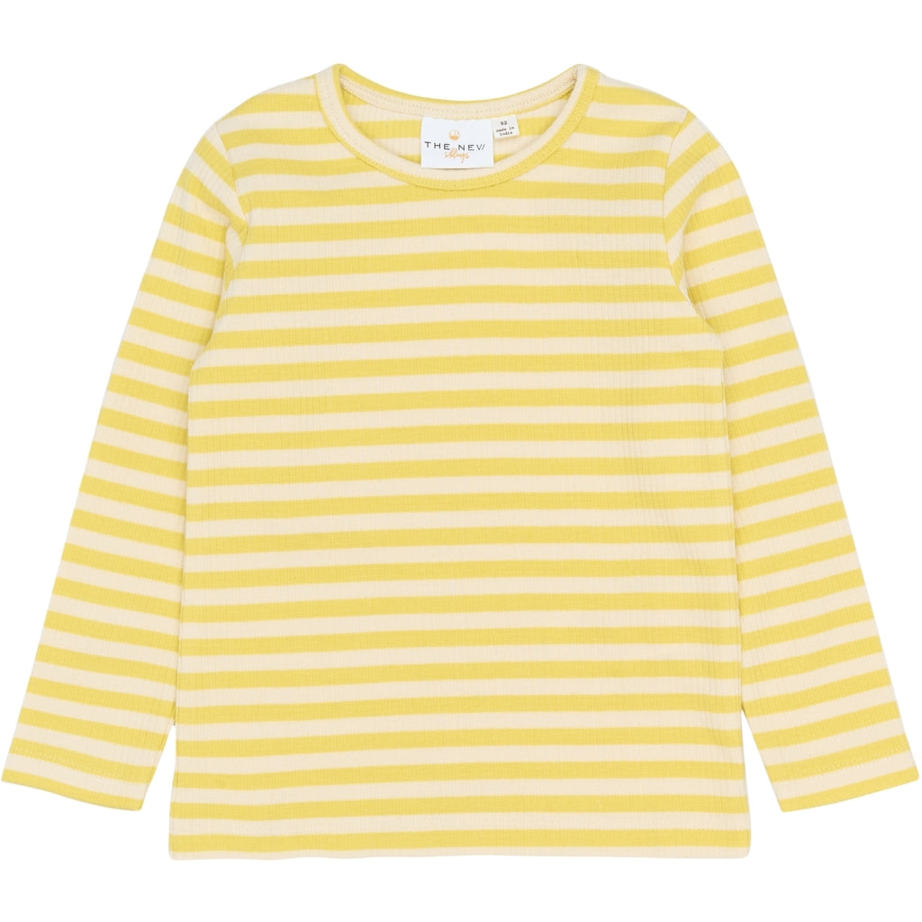 THE NEW SIBLINGS TNSTFro Langærmet Rib Bluse Langærmet bluse Dusky Citron Striped