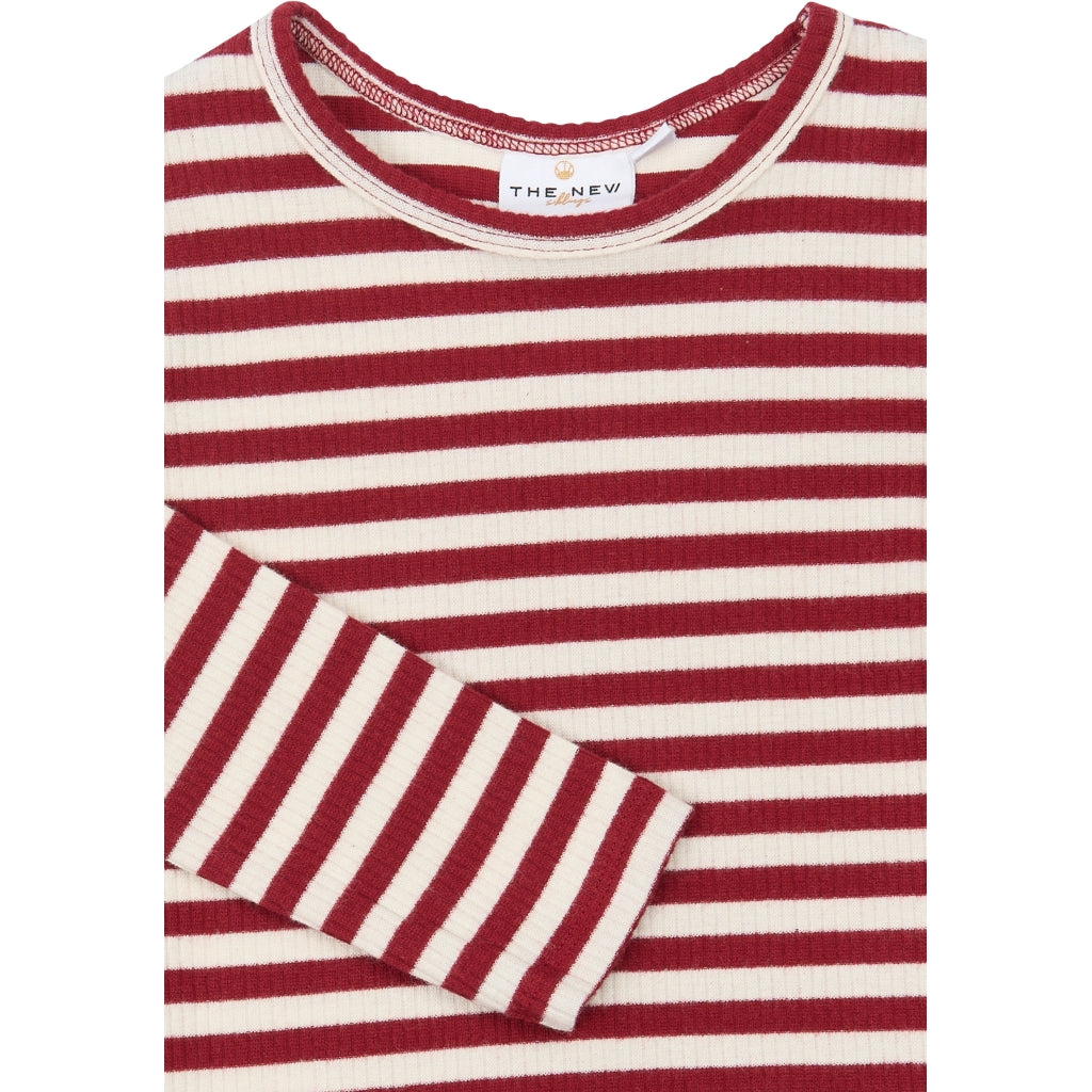 THE NEW SIBLINGS TNSTFro Langærmet Rib Bluse Langærmet bluse Rio Red Striped TN