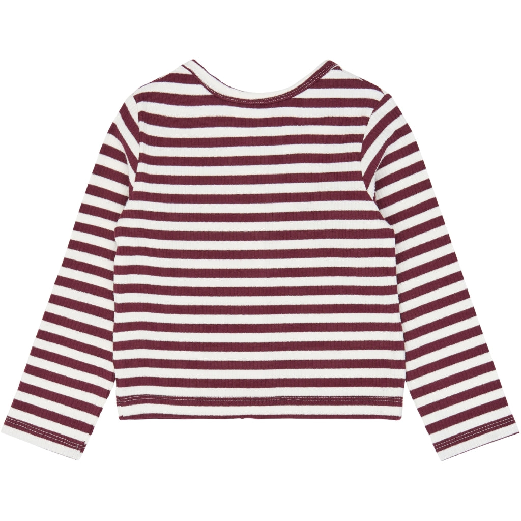 THE NEW SIBLINGS TNSTFro Langærmet Rib cardigan Cardigan Gardenia Striped