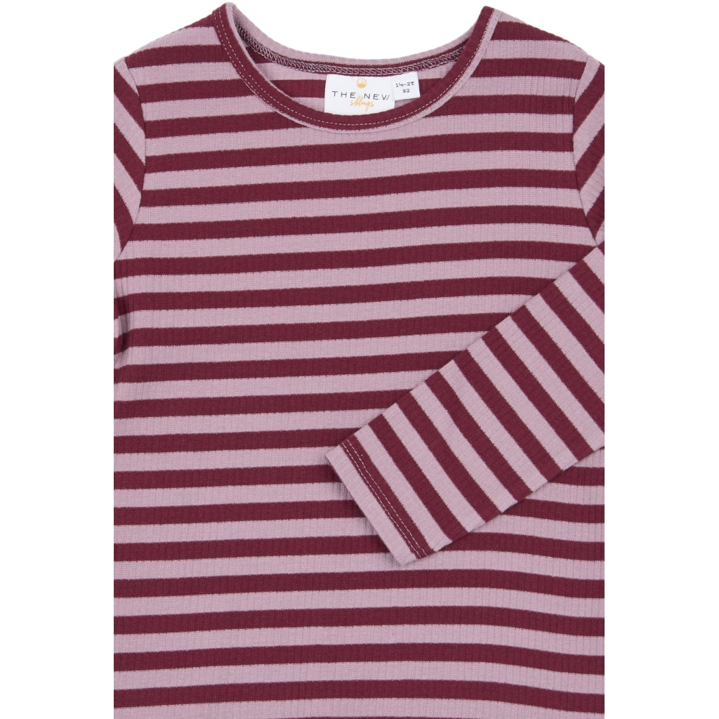 THE NEW SIBLINGS TNSTFro Langærmet rib T-shirt Langærmet bluse Elderberry Striped TN