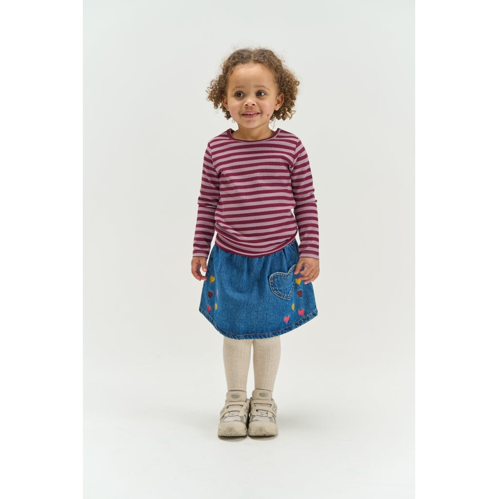 THE NEW SIBLINGS TNSTFro Langærmet rib T-shirt Langærmet bluse Elderberry Striped TN