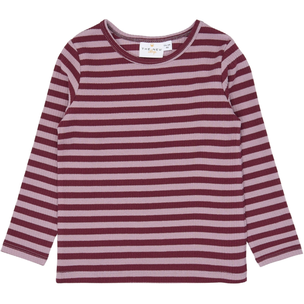 THE NEW SIBLINGS TNSTFro Langærmet rib T-shirt Langærmet bluse Elderberry Striped TN
