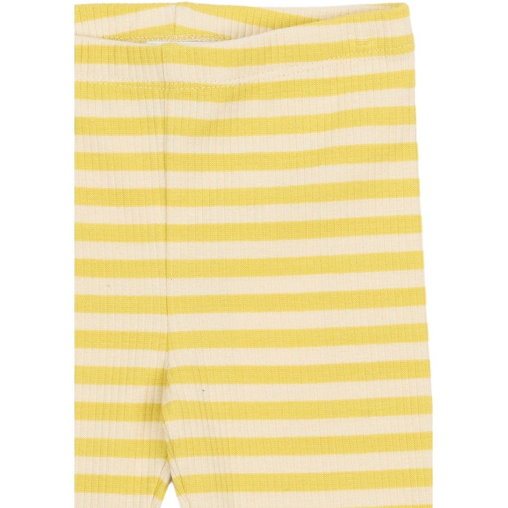 THE NEW SIBLINGS TNSTFro Rib Leggings Leggings Dusky Citron Striped