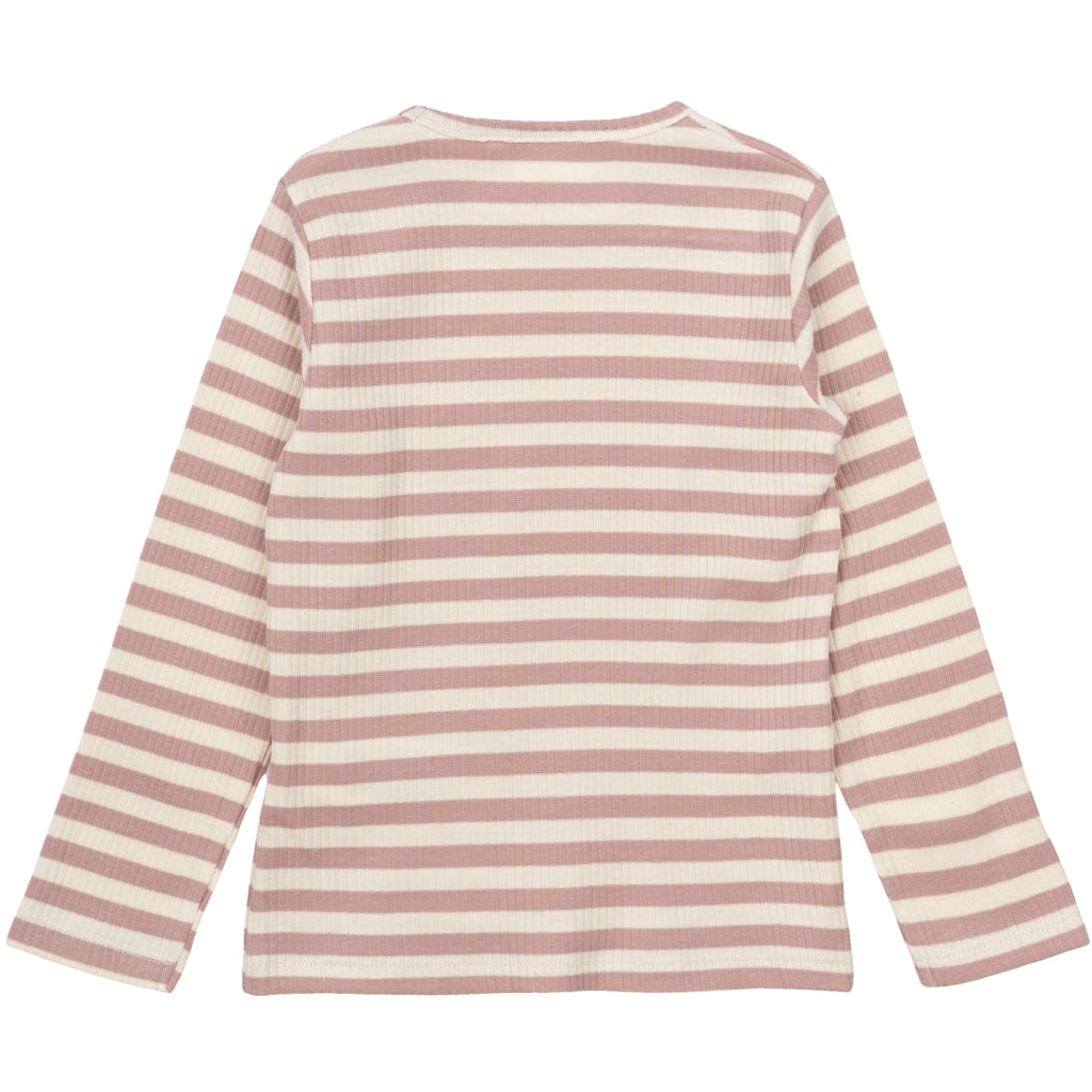 THE NEW SIBLINGS TNSTFro Unisex Langærmet Rib Bluse Langærmet bluse Adobe Rose Striped