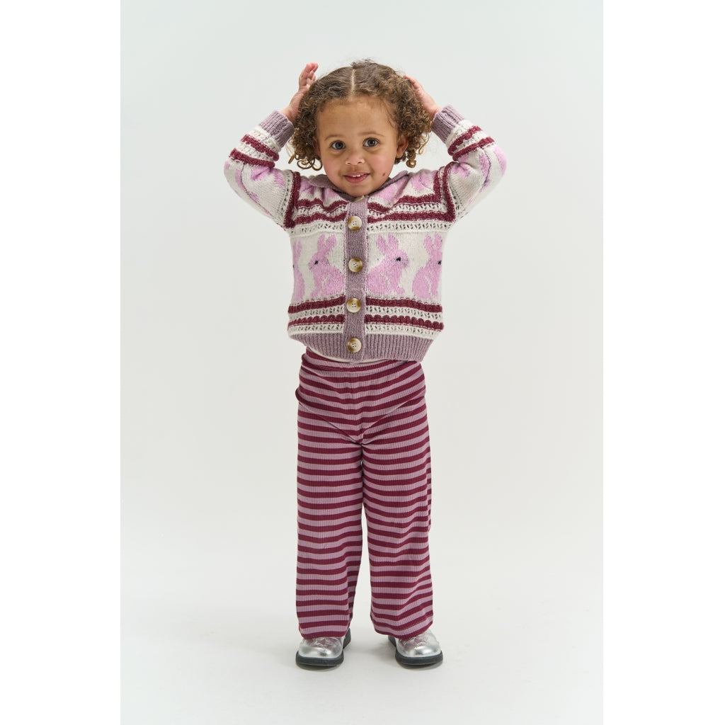 THE NEW SIBLINGS TNSTFro Wide Rib bukser Bukser Elderberry Striped TN