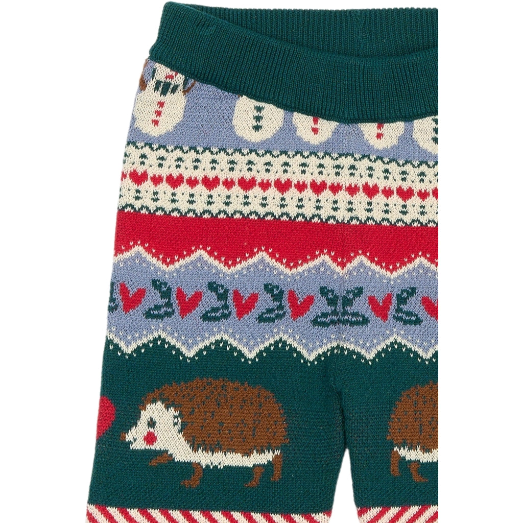 THE NEW SIBLINGS TNSTHoliday Jacquard Bukser Strik Multi Colour
