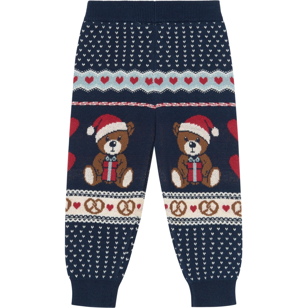 THE NEW SIBLINGS TNSTHoliday Jacquard Bukser Strik Multi Colour